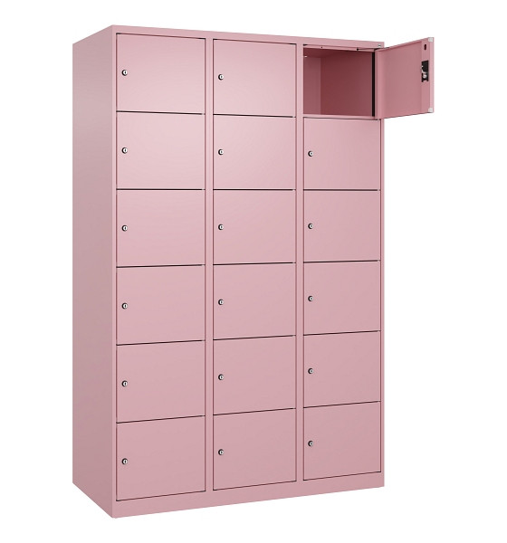 C+P Schließfachschrank Evolo PLUS, 18 Fächer, 1850x1200x500mm, 3015/3015, 049000-326 S10024