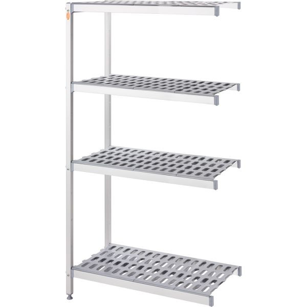 Stalgast Lagerregal aus Aluminium mit 2 Beinen 859x560x1680 mm (BxTxH), LT1156085