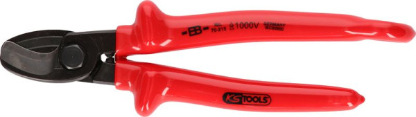 KS Tools 1000V Einhand-Kabelschneider mit Sicherungsöse für Sicherheitsleine, 117.2206