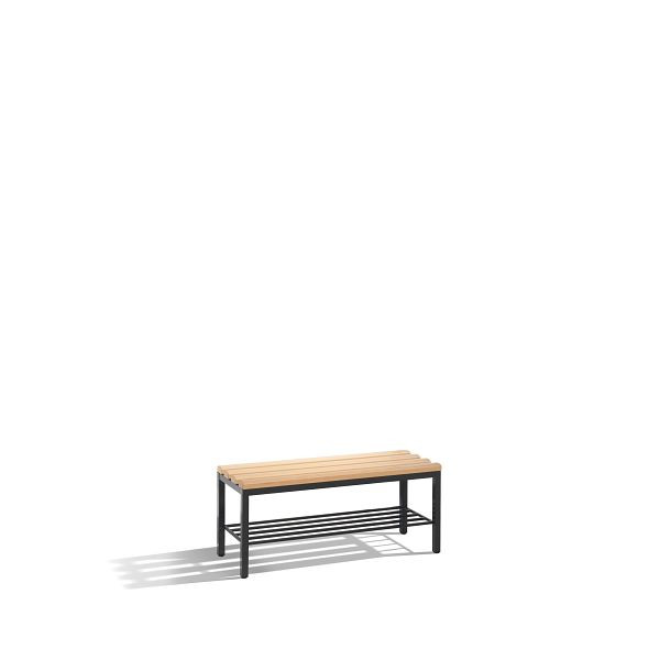 C+P Sitzbank, H420xB1000xT350 mm, Schwarzgrau, 8050-010 S10066