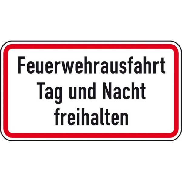 Stein HGS Feuerwehrausfahrt Tag und Nacht freihalten, 600 x 330 mm, 53.6057