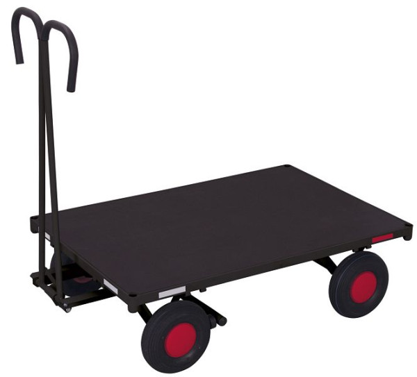 VARIOfit Handpritschenwagen ohne Bordwand, Außenmaß: 1.120 x 700 x 1.200 mm, RAL 7016 anthrazitgrau, Radsatz: Luftbereifung, zu-05102/AG