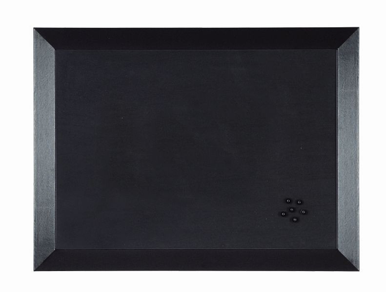 Bi-Office Kamashi Textilstofftafel Schwarz mit schwarzem MDF-Rahmen 60x45cm, FB04361012