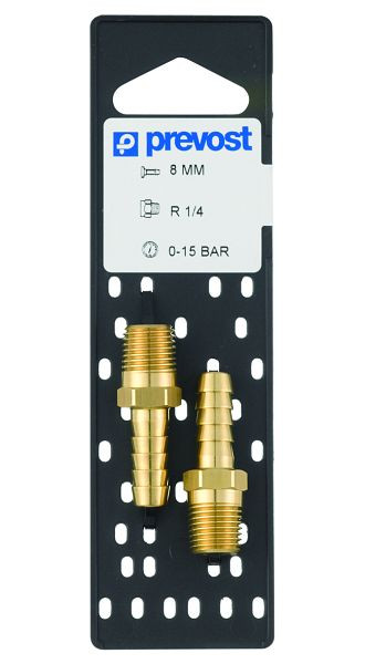 Prevost Schlauchetülle Auf Lochplatten, für Schlauch mit Innendurchmesser 16 mm, R 1/2, VE: 2 Stück, JFT 1216P2