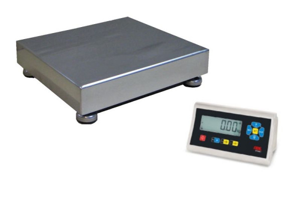 FLINTAB Tischwaage Edelstahl, 310 x 275 mm, 30/60kg 10/20g, mit STAN07, mit Lithium-Polymer-Akku, PS6901-060.02-ADE H3036-001