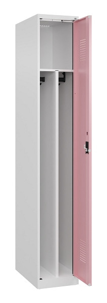 C+P Spind Evolo PLUS, 1 Abteil, 1850x300x500mm, 9016/3015, Verschluss Zylinderschloss, 049000-10F S10045
