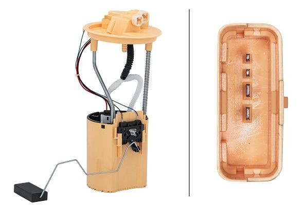 HELLA Kraftstoff-Fördereinheit, 12V, elektrisch, 4-polig, mit Dichtung, 8TF 358 303-221