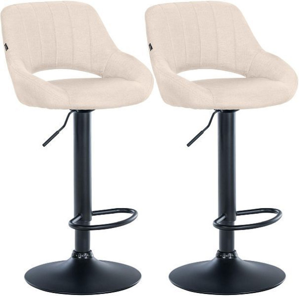 CLP Barhocker Milet Stoff B, creme, VE: 2 Stück, 324413