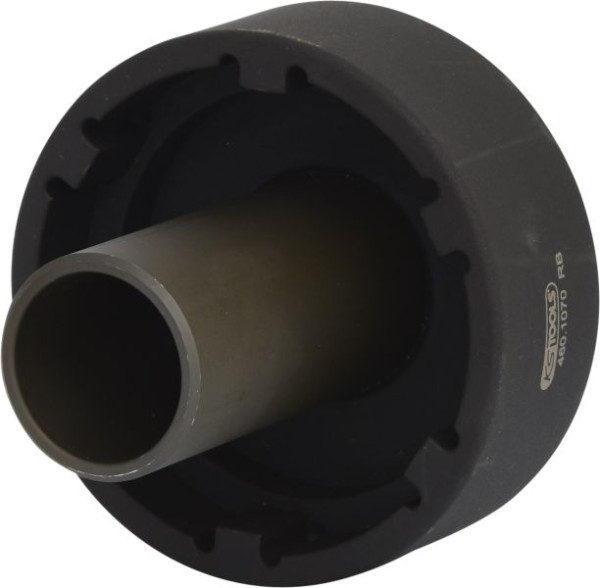 KS Tools 3/4" Nutmuttern-Schlüssel mit 6 Zapfen mit Führungsrohr für Mercedes, Innenzapfen Ø 46 mm, 460.1070