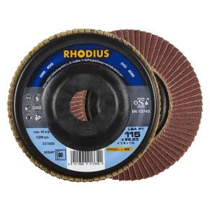 Rhodius PROline LSA P1 Lamellenschleifscheibe, Durchmesser [mm]: 115, Bohrung [mm]: 22.23, VE: 10 Stück, 202487