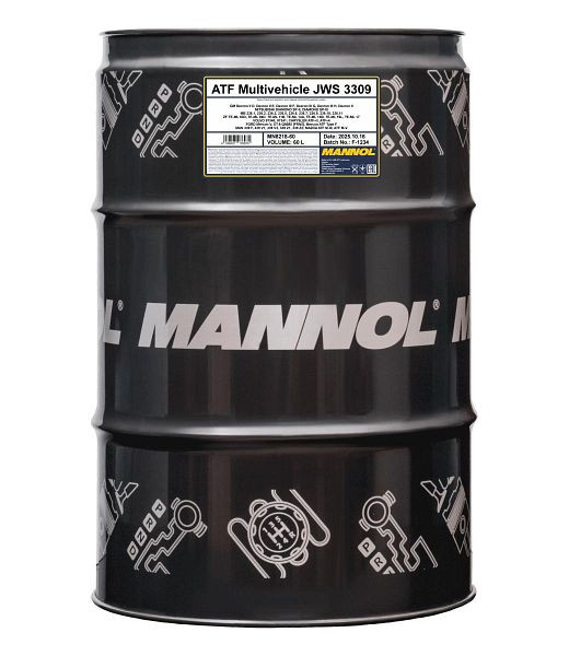 MANNOL Getriebeöl 8218 ATF Multivehicle JWS 3309, VE: 60 l, MN8218-60
