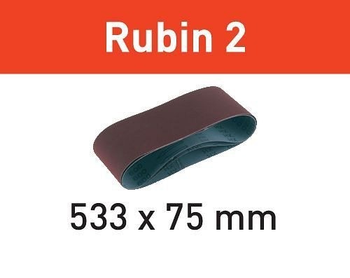 Festool Schleifband L533X 75-P150 RU2/10 Rubin 2, VE: 10 Stück, 499160