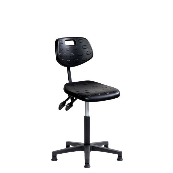 SOFAME Arbeitsstuhl ERGODYN mit Gleiter, Sitzhöhe 49-69, Polyamid-Fußkreuz, W050050019