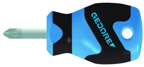 GEDORE 3K-Schraubendreher für Kreuzschlitzschrauben PZ 1, kurze Form, 1550608