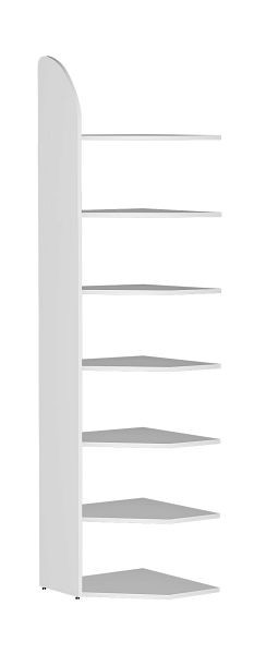 Kerkmann Eckfeld DANTE 2600 mm 7 Eckböden, weiß, 50971910