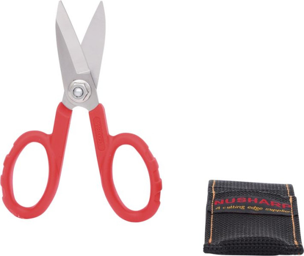 KS Tools Universal-Werkstattschere, 140mm, inklusive Gürteltasche, 118.0060