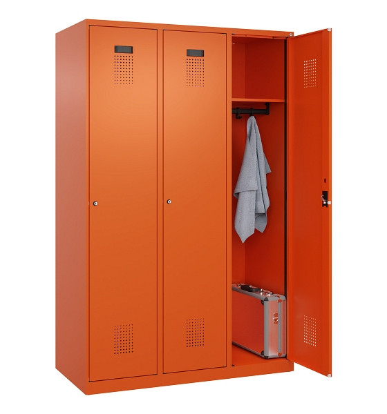 C+P Spind Evolo PLUS, 3 Abteile, 1850x1200x500mm, 2004/2004, Verschluss Zylinderschloss, Ablageböden 3, 049000-32 S10050