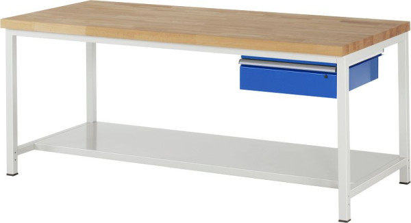 RAU Werkbank Serie 8000 - Modell 8001A6, B2000 x T900 x H840 mm, 03-8001A6-209B4S.11