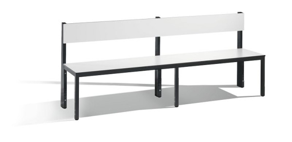 C+P Sitzbank mit Rückenlehne, Basic Plus, H796xB1960xT407mm, 8062-300 S10000