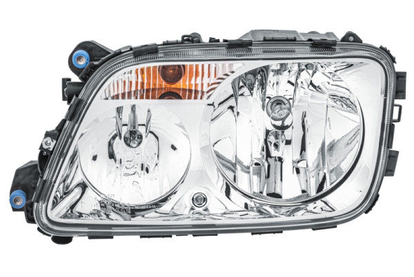 HELLA Halogen/FF-Hauptscheinwerfer, für u.a. Mercedes-Benz Actros MP3, ECE/CCC, für Rechtsverkehr, links, 1EH 009 513-031