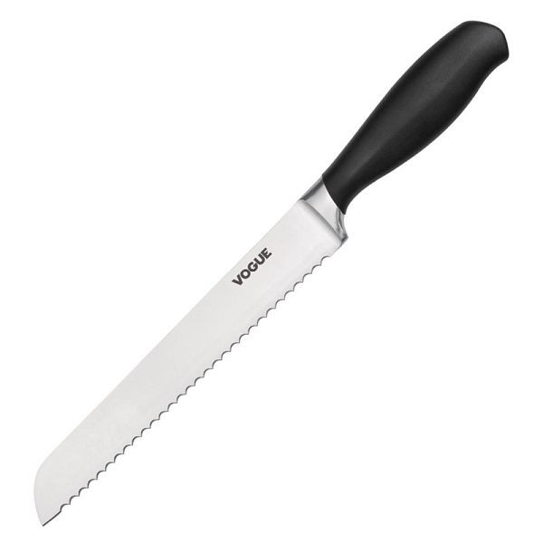 Vogue Brotmesser mit weichem Griff 20cm, Edelstahlklinge, GD753