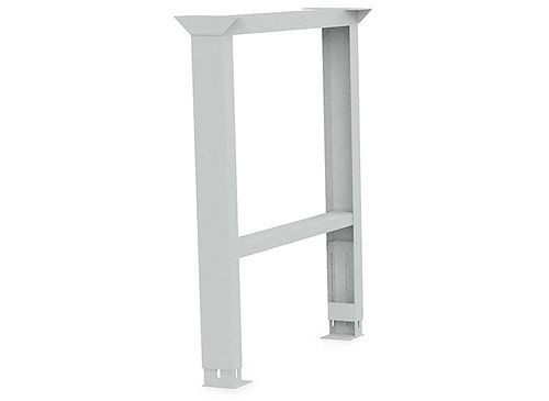 Bedrunka+Hirth Fußgestell aus Vierkantrohr, 150 x 500 x 819-1019 mm, 03.50.02