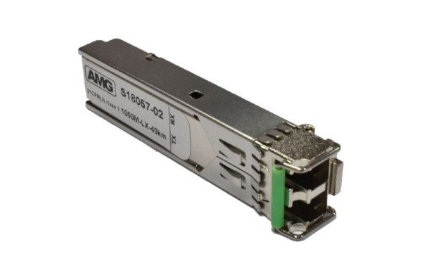 AMG Systems SFP, 1Gb/s, Doppelfaser, Singlemode, 40km Reichweite (Tx/Rx: 1550 nm) 19dB DR, LC, SFP-SM-1G-EX40-31