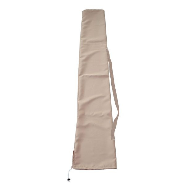 Mendler Schutzhülle für Sonnenschirm bis 3x4m, Abdeckhülle Cover mit Kordelzug, creme, 65606
