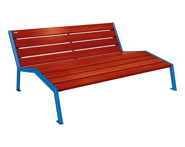 Procity Liegestuhl Silaos 1800 mm, Ohne Armlehne, Holz & Stahl, Mahagoni/RAL 5010, 209660.5010.ACAJ