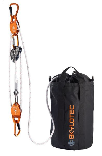 Skylotec Höhensicherungsgerät LORY PRO, Standard Roll, passO-Tri, Pulley KIT 3:1, Super Static, Rope Bag, Länge: 40m, SET-302-40