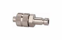 Riegler Nippel NW 2,7, Messing vernickelt, für Schlauch, 107099