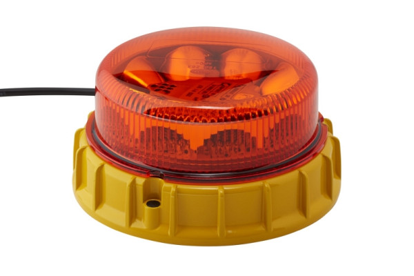 HELLA LED-Blitz-Kennleuchte, K-LED 2.0 F, 12/24V, gelb, geschraubt, Kabel: 300mm, Stecker: DEUTSCH, 2XD 011 557-601