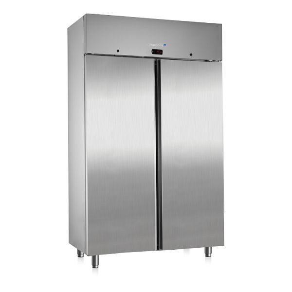 Marecos Softline Edelstahl 1400 Liter GN 2/1 Kühlschrank mit Umluftkühlung, 221.031
