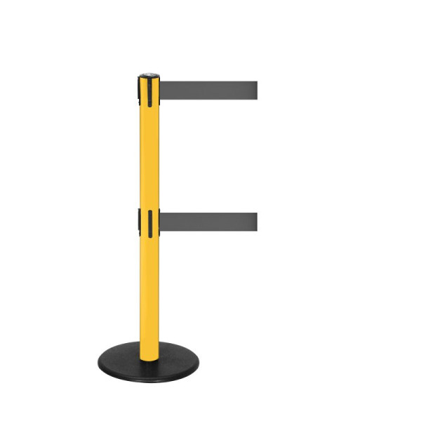 Stein HGS Personenleitsystem -P-Line Duo-, gelb, grau, mit Gurtendstück (Standard), Gurtlänge: 2 x 4 m, 14153-1102