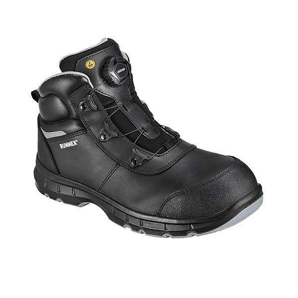 RUNNEX S3S-ESD-Sicherheitsstiefel atop FlexStar, Farbe: schwarz/grau, Größe: 41, VE: 1 Paar, 5391-41