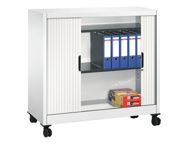 C+P Sideboard mit Rollladen Omnispace, H1030xB1200xT420mm, 9016/9016, 3243-00 S10226