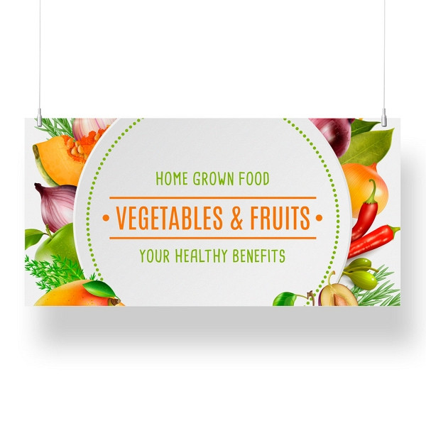 Showdown Displays Overhead Banner 60 x 120 cm KAPA® 5 mm Einseitig, FBH600x1200-KP5