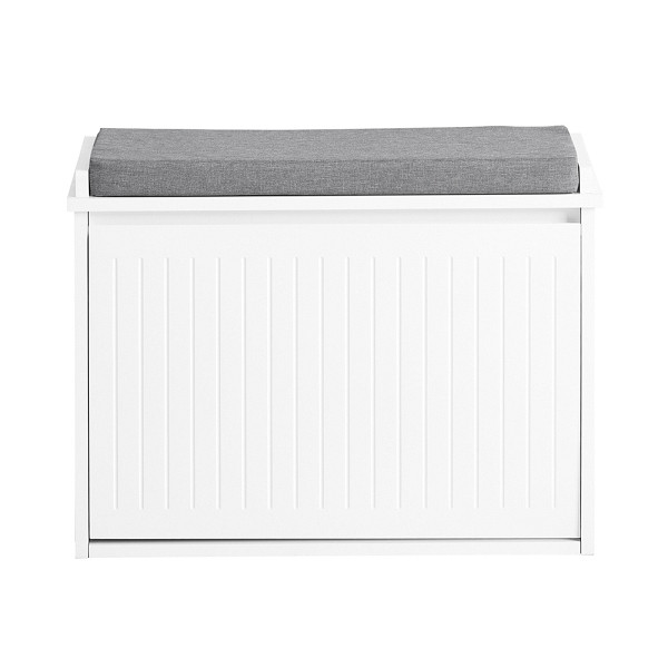 SoBuy Schuhbank mit einer Tür Weiß 62x25x46 cm, Funktional, FSR98-W
