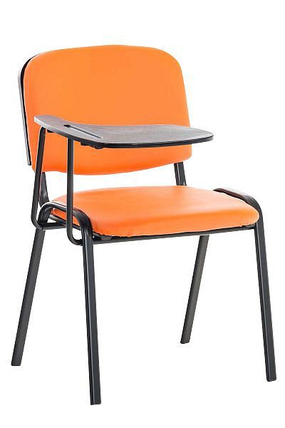 CLP Stuhl Ken mit Klapptisch Kunstleder, orange, 191898209