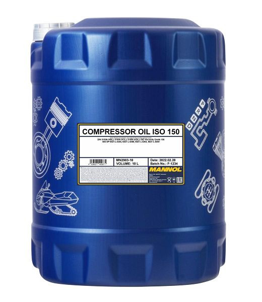 MANNOL 2903 Kompressoröl ISO 150, VE: 10 l, MN2903-10