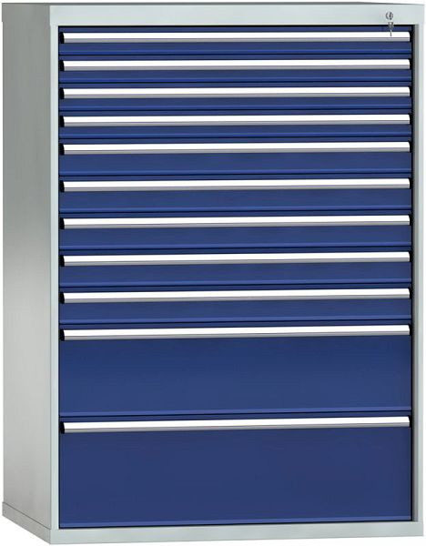 KLW Schubladenschrank 1450 x 1031 x 750 mm H x B x T, Einbaumaß: 1350 mm, Einteilung: 54x36 Einheiten, VU / 200 kg, SJB1450-11UP-001