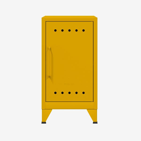 Bisley Fern Mini Ablageschrank, rechtsseitig öffnend, mit festem Fachboden, sunflower (642), FERMINRH642
