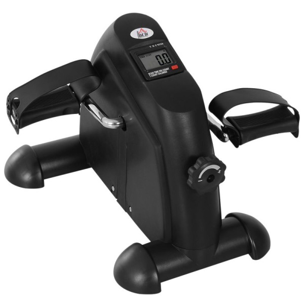 HOMCOM Mini Heimtrainer Arm- und Beintrainer Pedaltrainer für Senioren mit LCD-Display verstellbarer Widerstand Fitnessbike Hometrainer, A90-179BK