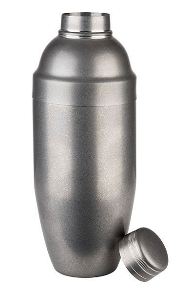 APS Shaker -CLASSIC-, Ø 9 cm, Höhe: 23 cm, 0,7 Liter, Edelstahl, Antik-Edelstahl-Look, 93366