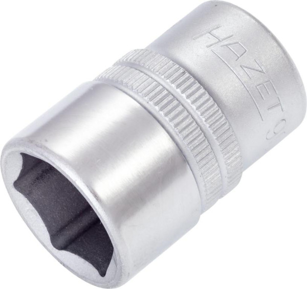 Hazet Steckschlüsseleinsatz, Sechskant, Vierkant hohl 12,5 mm (1/2 Zoll), 18 mm, Mit Rändelung, 900-18