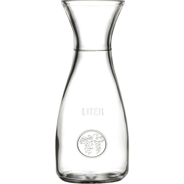 Pasabahce Wein- / Wasserkaraffe aus Glas 1 Liter, Ø 107 mm, Höhe 262 mm, VE: 6 Stück, GL4903100