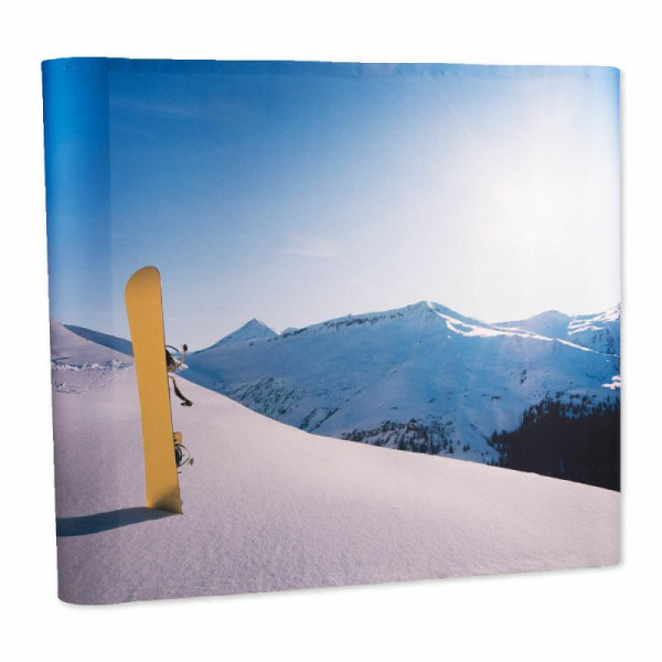 Showdown Displays Pop-Up Textil Premium 5x3 Straight rund Seiten-Druck, PUFP53S-GR