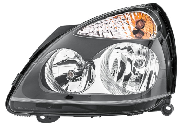 HELLA Halogen-Hauptscheinwerfer, für u.a. Renault Clio II (BB_, CB_), ECE, für Rechtsverkehr, links, 1DB 008 461-191