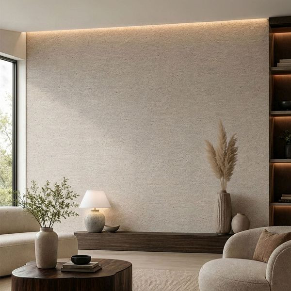 HOME DELUXE SPC Wandpaneele EDA Set 244x120 cm - Beton Hellgrau Matt, VE: 2 Stück, 76578