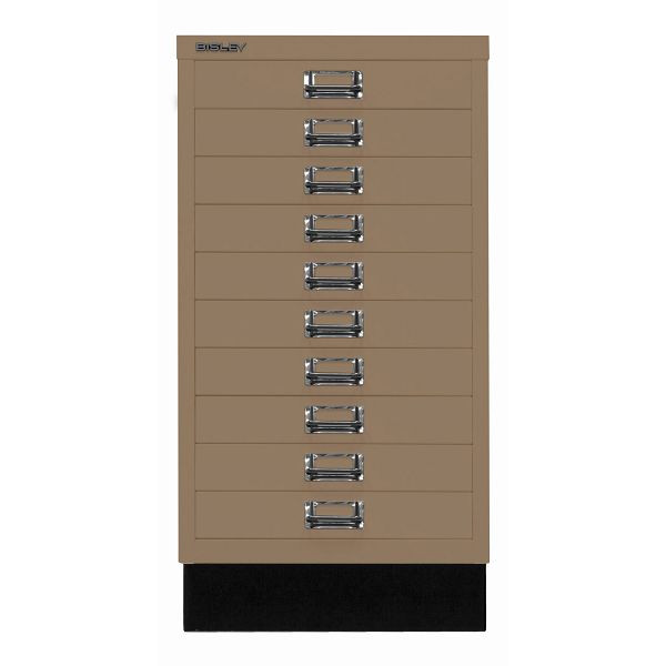 Bisley MultiDrawer™, Inkl. Sockel, DIN A3, 10 Schubladen, 668 coffee, L29A310S668